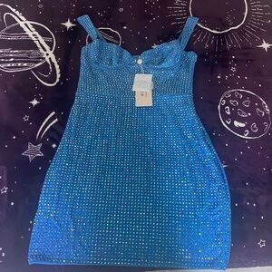 Oh Polly Embellished Corset Mini Dress